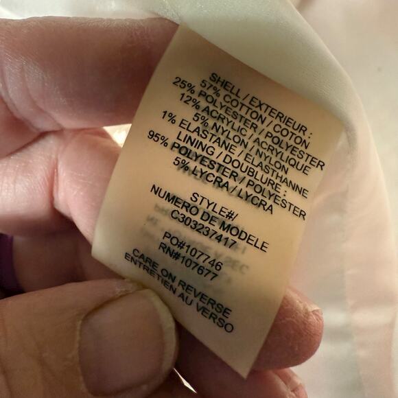 Alice And Olivia Coral Tweed Jacket Women's Small Lined Preppy Prep Coastal - Picture 8 of 12